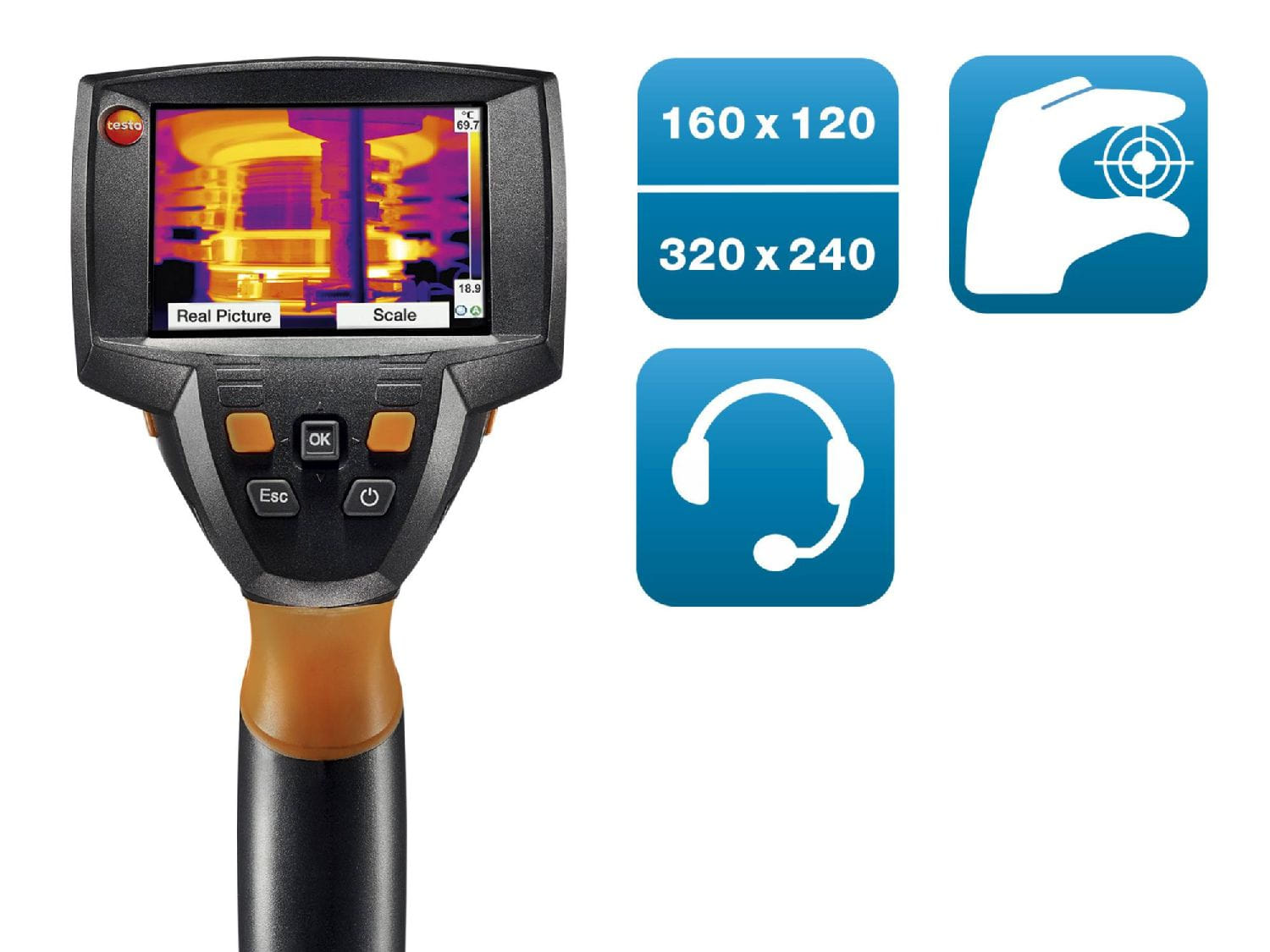 testo 875-2i - 可选配长焦镜头的经济型红外热像仪